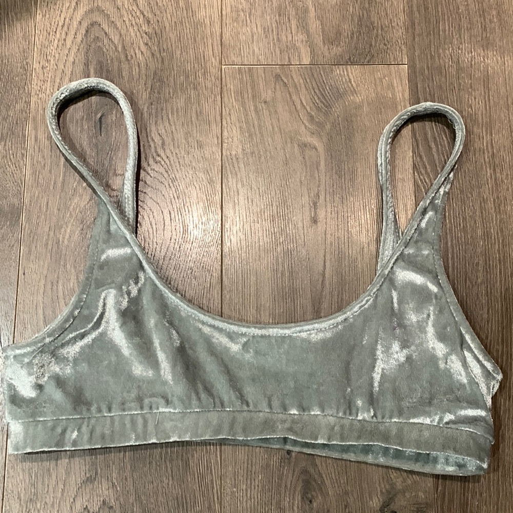 Free people velvet bralette size small